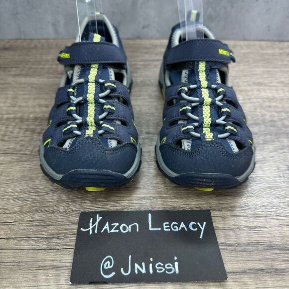 Merrell~Boys~Blue Hiking Outdoor ML Hydro H20 Sandals~Size 12M - Picture 3 of 8